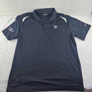Nike Golf Tour Performance Dri Fit Polo Shirt Frye/ Zappos Embroidered Size XL